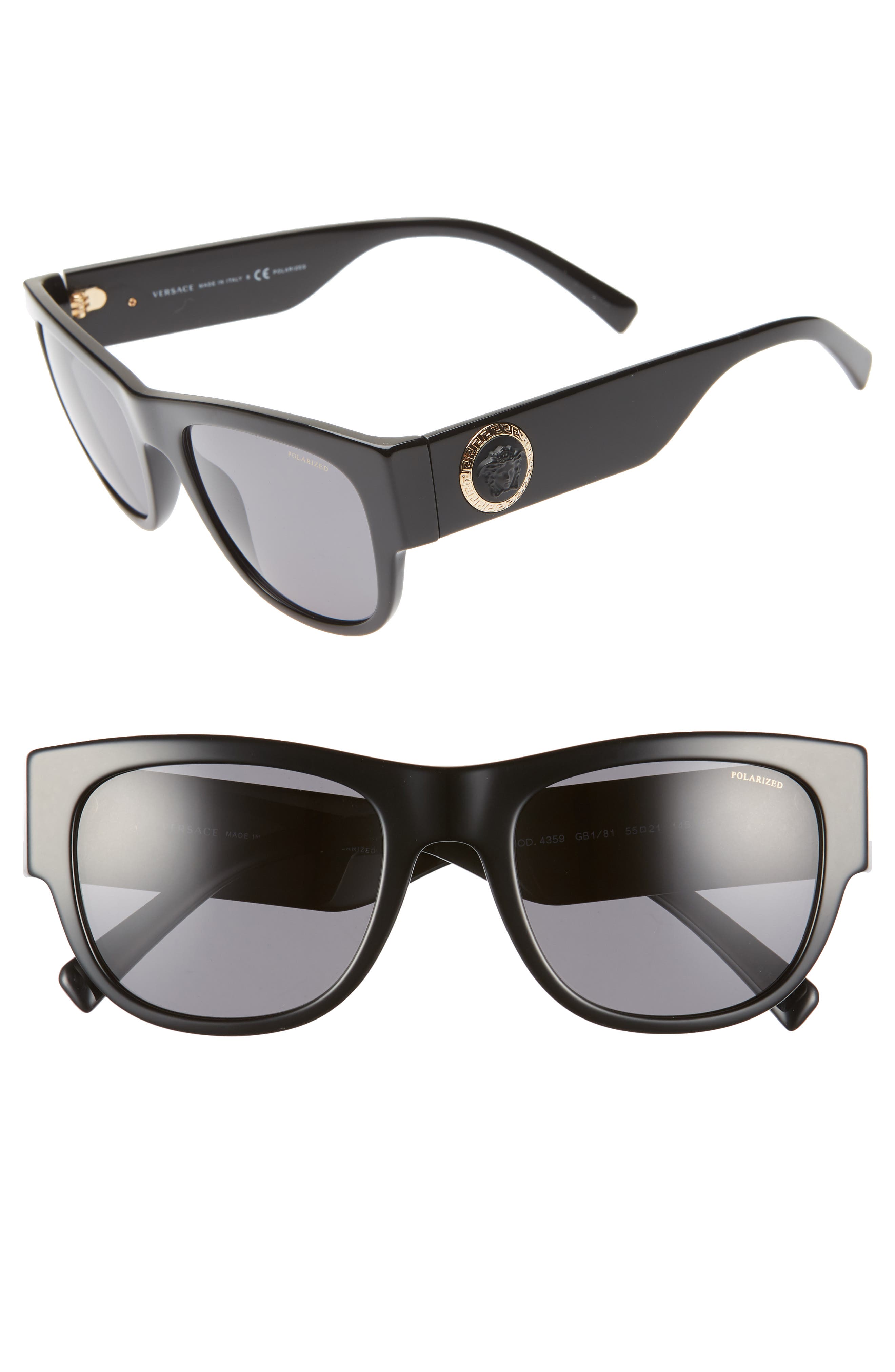 Versace 55mm Square Sunglasses
