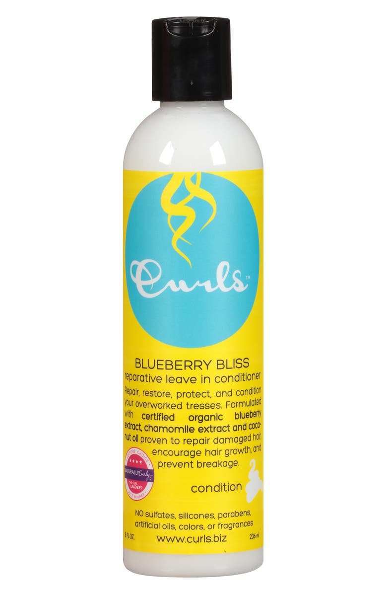 CURLS Blueberry Bliss Leave-In Conditioner, Main, color, 