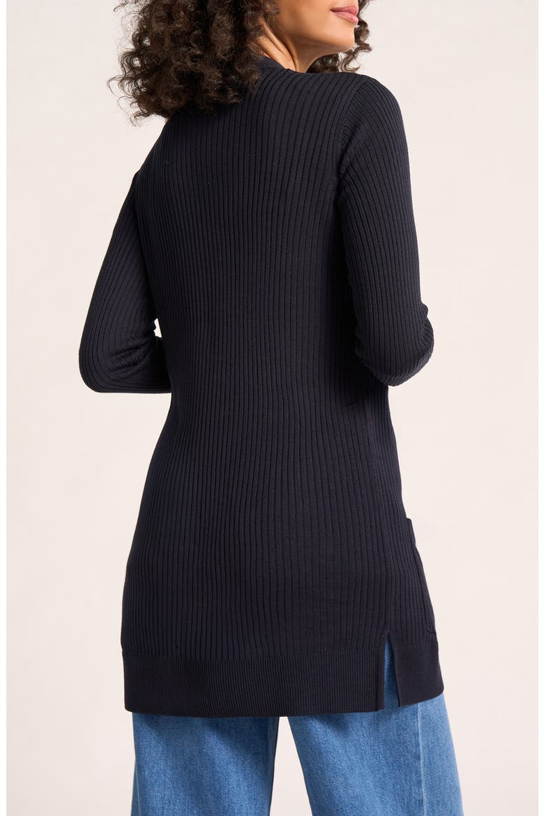 Colfax Longline Open Front Cardigan, Alternate, color, MIDNIGHT
