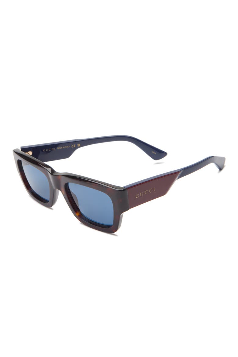 GG1668S Square Sunglasses, Alternate, color, HAVANA RED BLUE