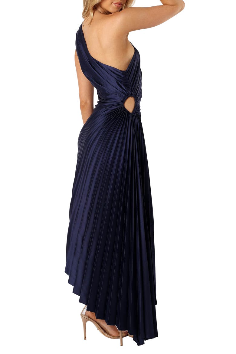 kleo one-shoulder pleated maxi dress Petal and Pup Women's Kleo One Shoulder Maxi Dress