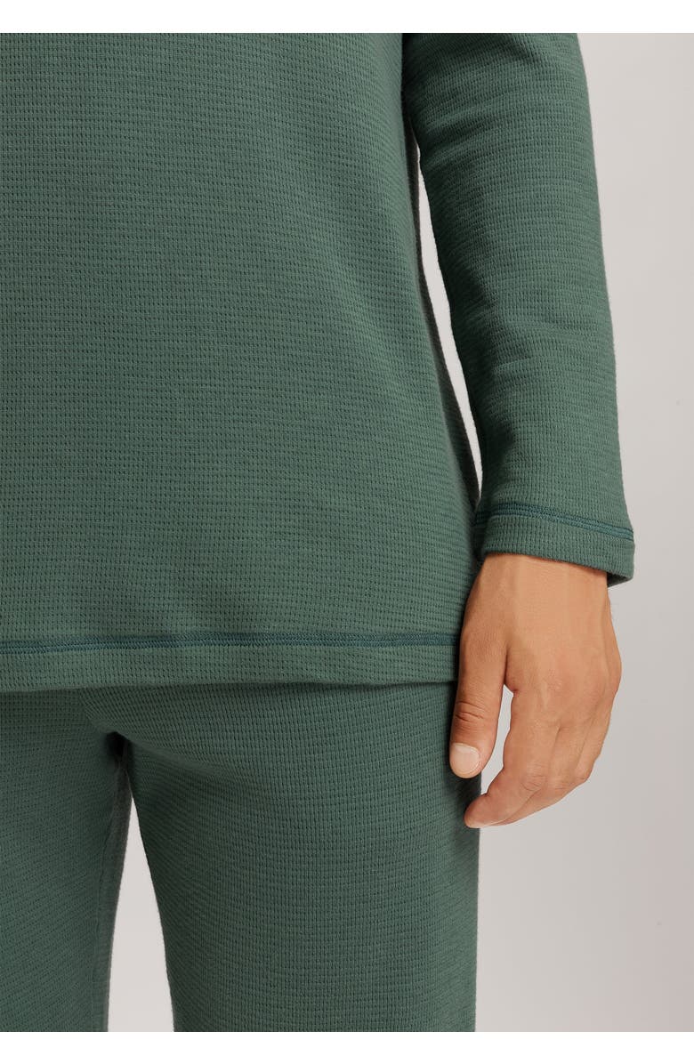 Hanro Smart Sleep Organic Cotton Pajama Set, Alternate, color, Herbal Tea