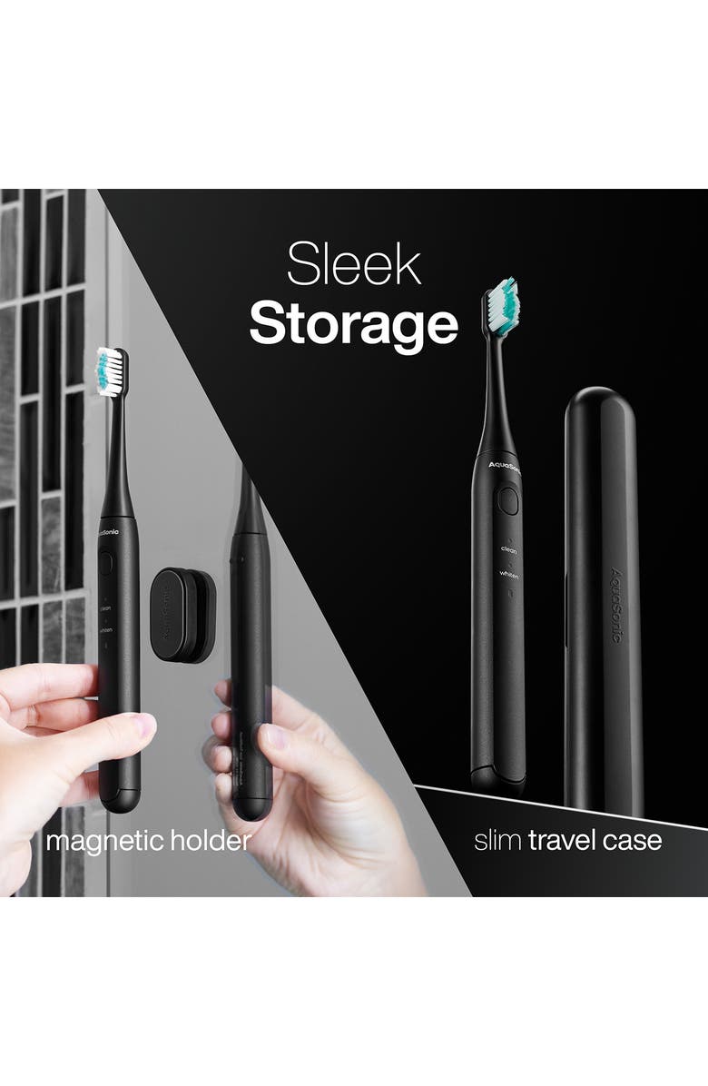 AQUASONIC Icon Rechargeable Power Toothbrush, Alternate, color, Black