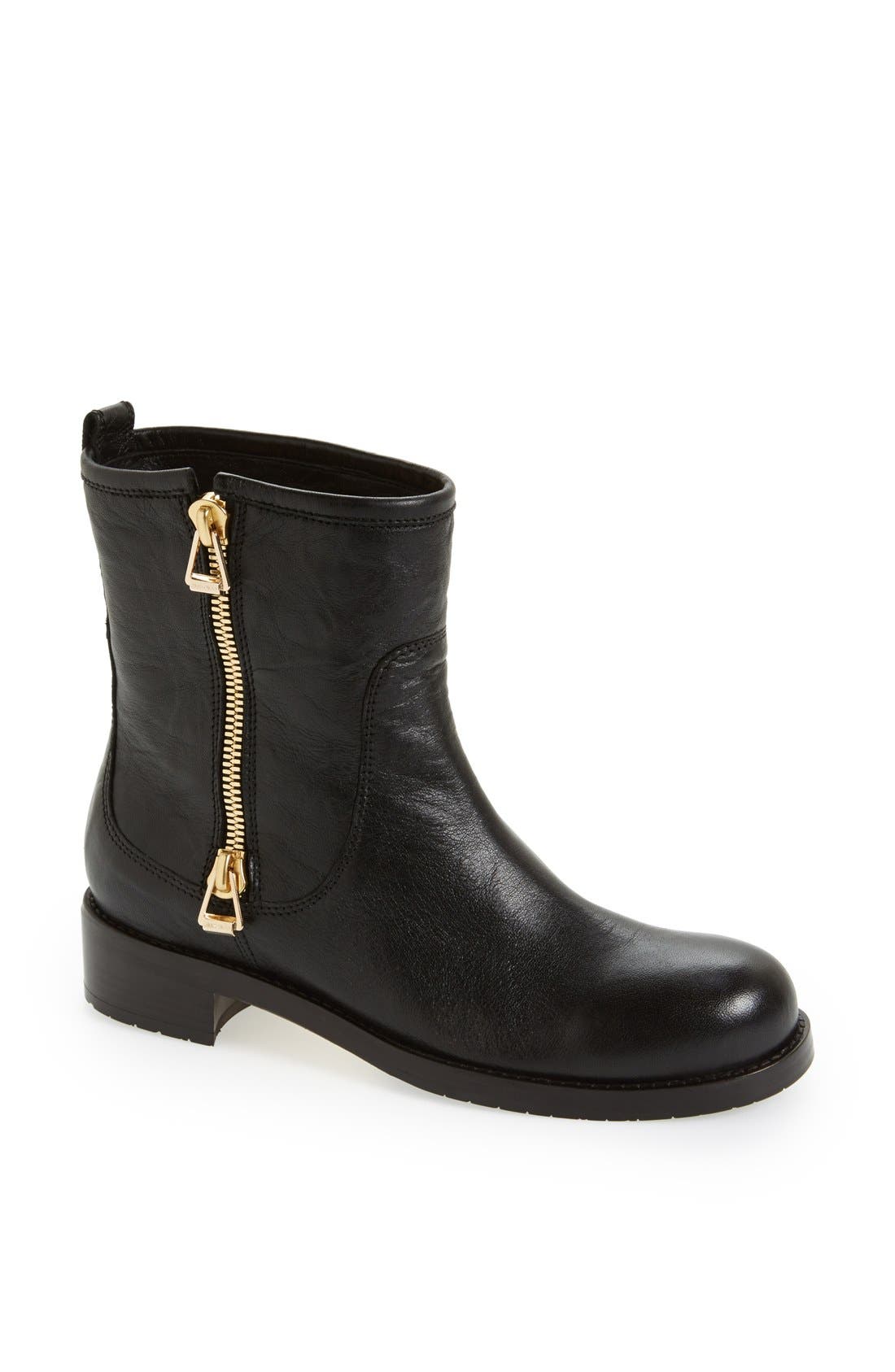 'Dondo' Moto Boot, Main, color, BLACK