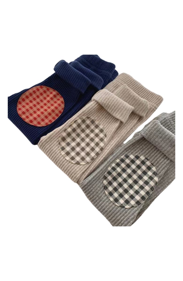 Ashmi & Co. Frankie Knee Patch Cotton Pants, Alternate, color, Gray