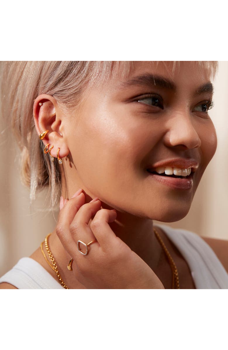 Monica Vinader Ziggy Huggie Hoop Earring, Alternate, color, 