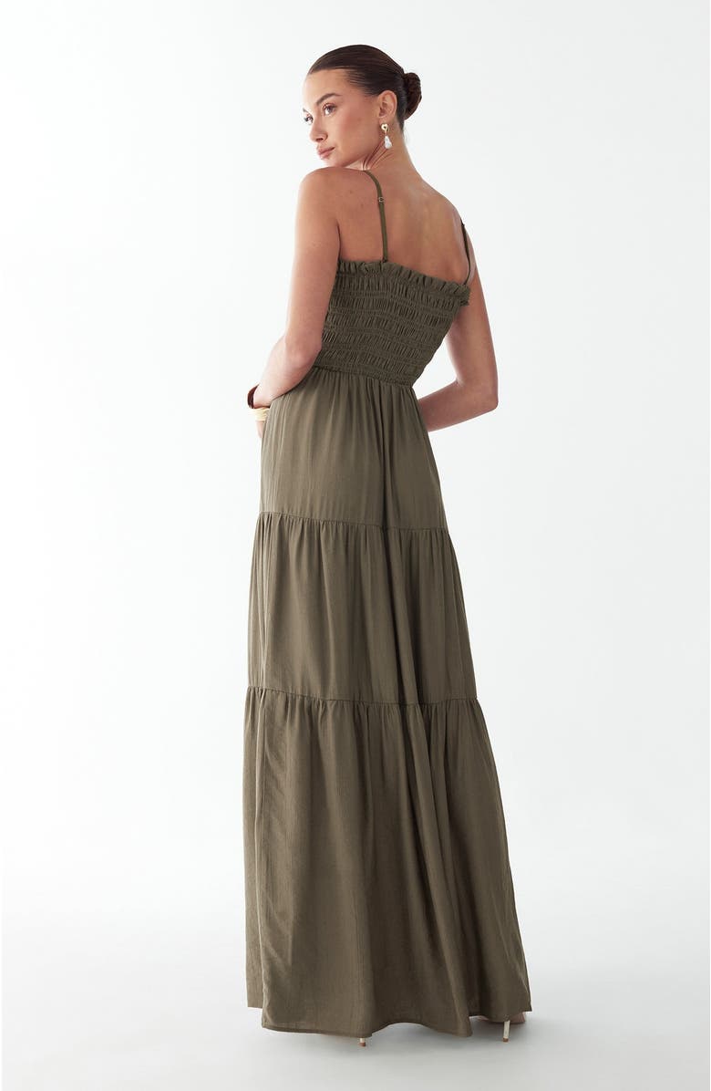 ST MRLO Lennie Maxi Dress, Alternate, color, Olive