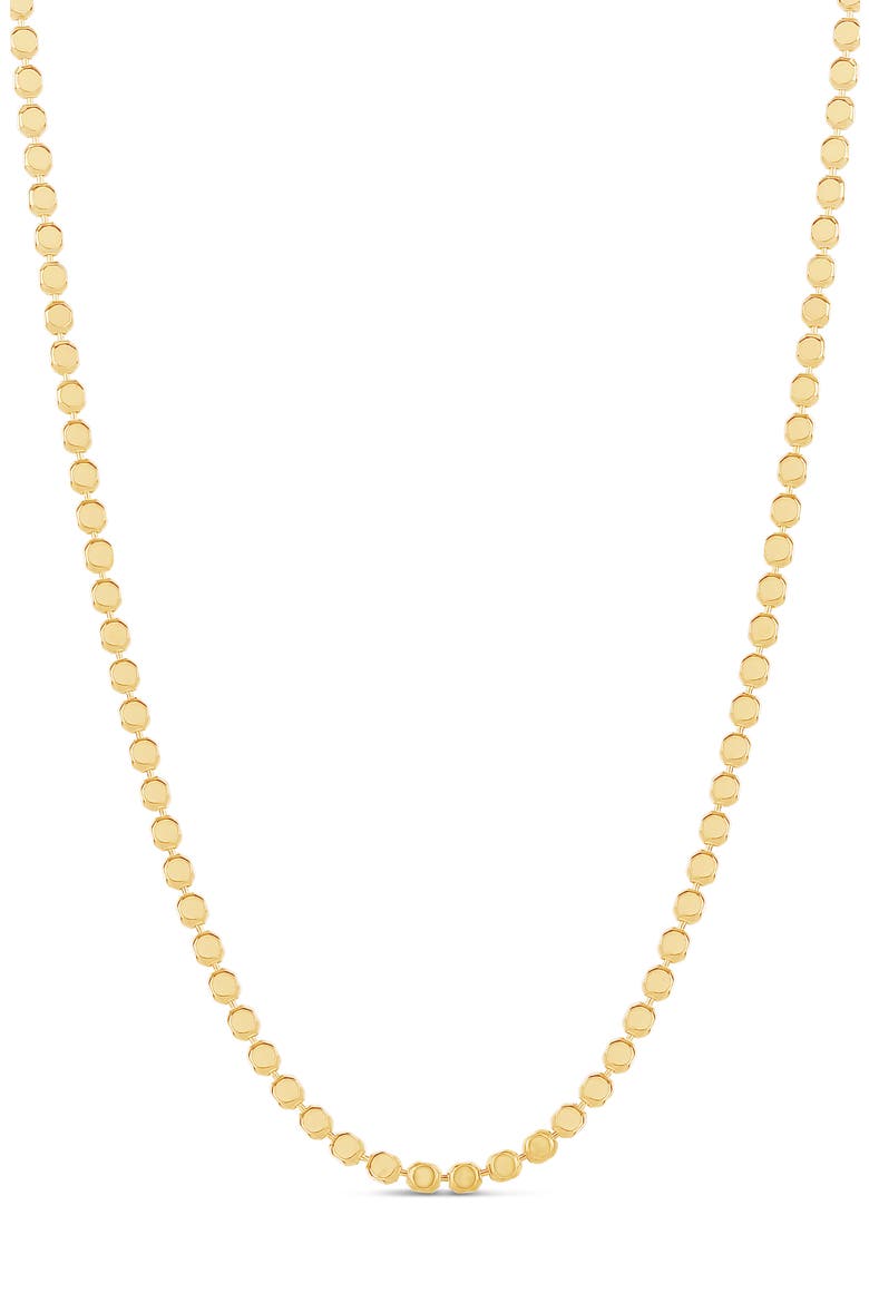 Thin Dot Chain Necklace, Main, color, GOLD