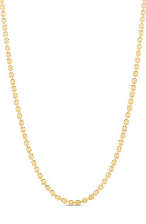 Thin Dot Chain Necklace