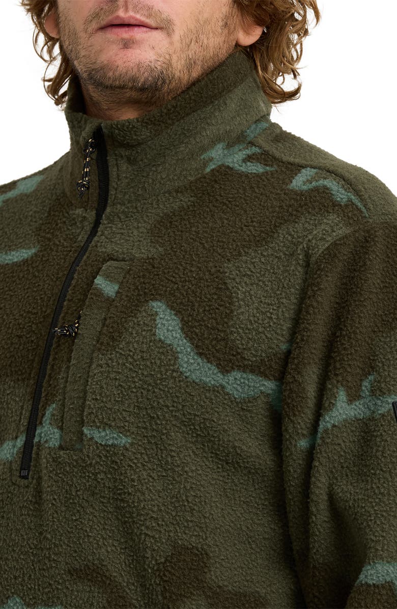 Billabong Boundary Fleece Half Zip Pullover, Alternate, color, Military Camo