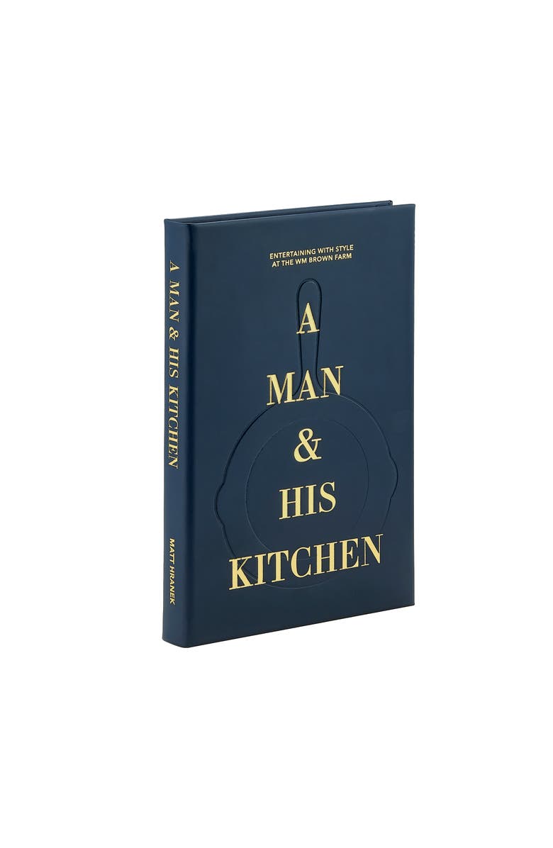Graphic Image A Man & His Kitchen Leather Edition, Alternate, color, Navy