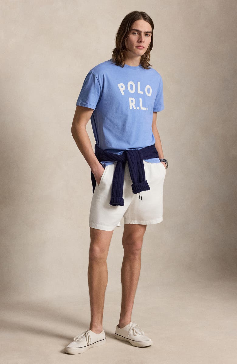 Polo Ralph Lauren Classic Fit Logo Graphic T-Shirt, Alternate, color, Bristol Blue