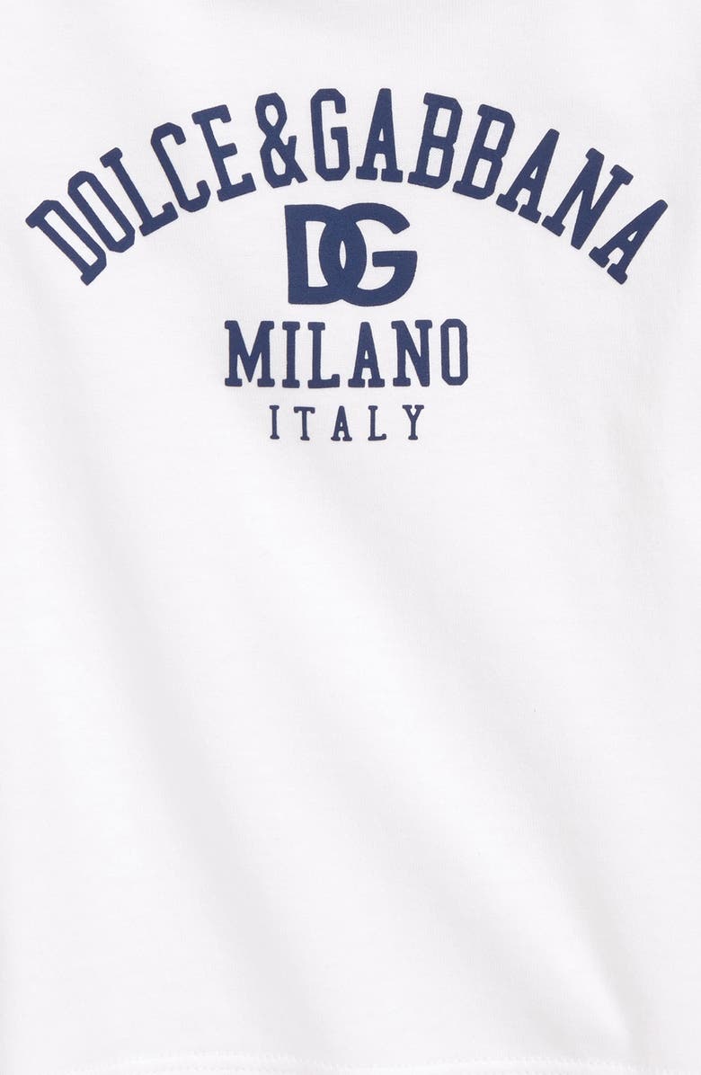 Dolce&Gabbana Kids' DG Milano Logo Cotton Graphic Tee, Alternate, color,