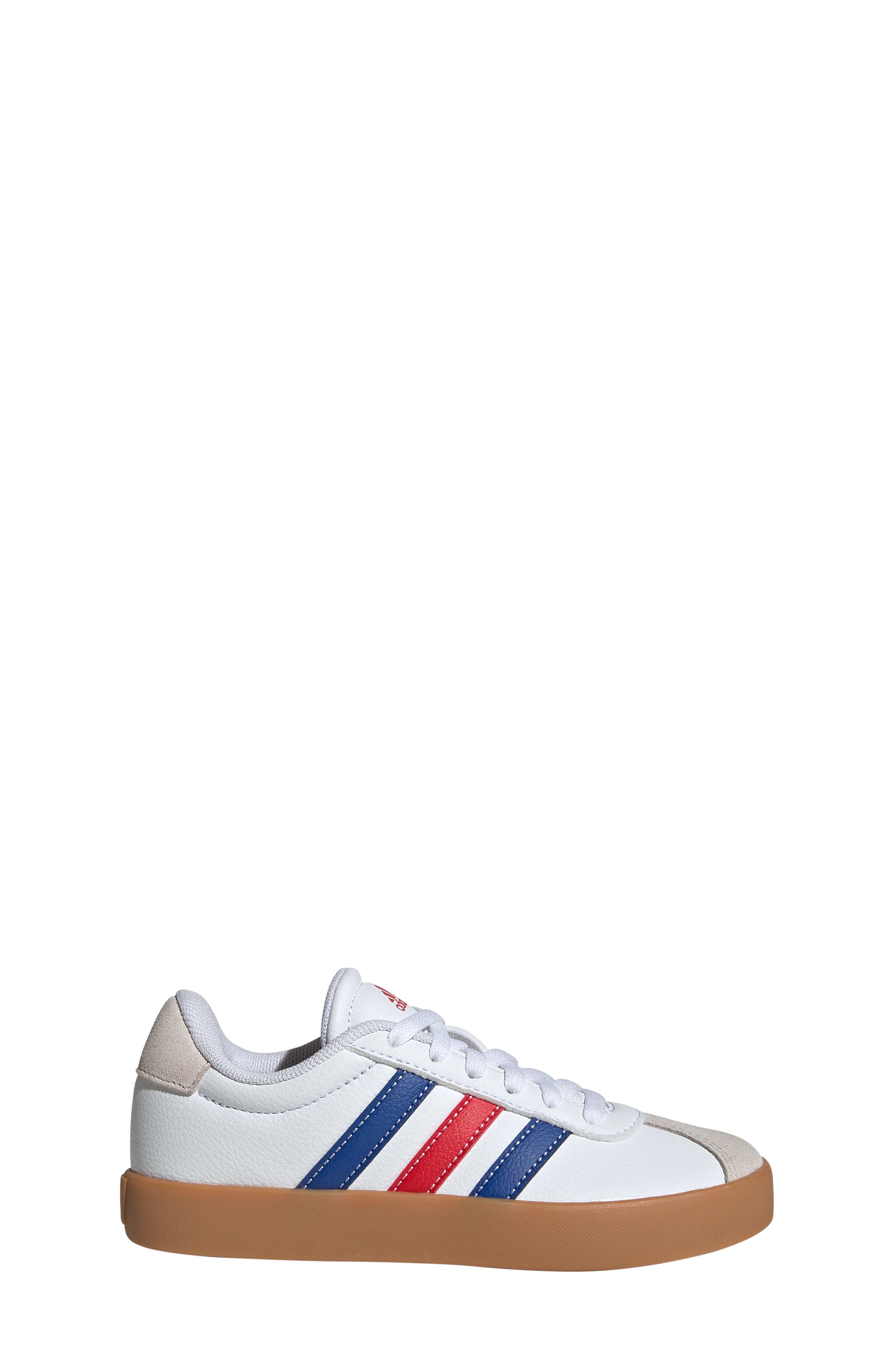 adidas Kids' VL Court 3.0 Sneaker, Alternate, color, White/ Royal Blue/ Scarlet