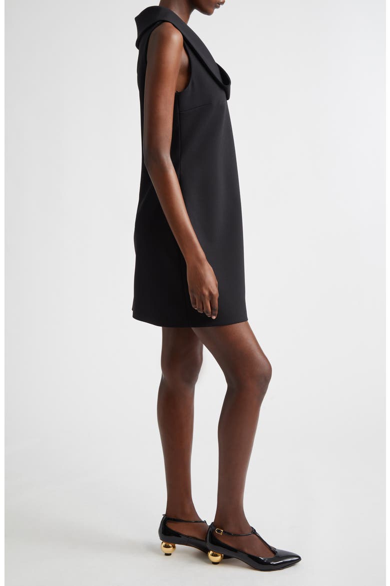 Asymmetric Neck Minidress, Alternate, color, NERO