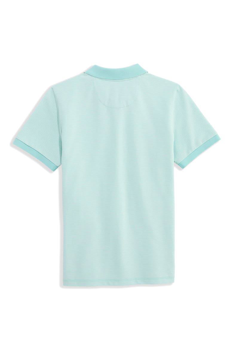 Kids' Edgartown Stripe Cotton Blend Polo, Alternate, color, MANGROVE MINT