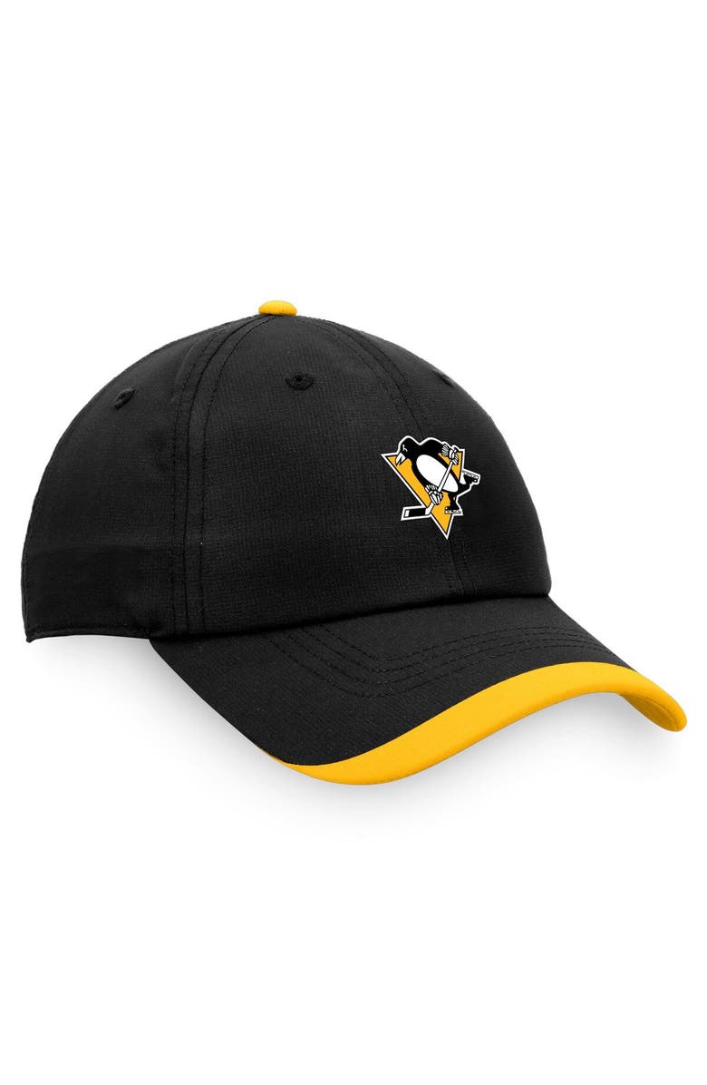 FANATICS Men's Fanatics Branded Black Pittsburgh Penguins Authentic Pro Rink Pinnacle Adjustable Hat, Alternate, color, 