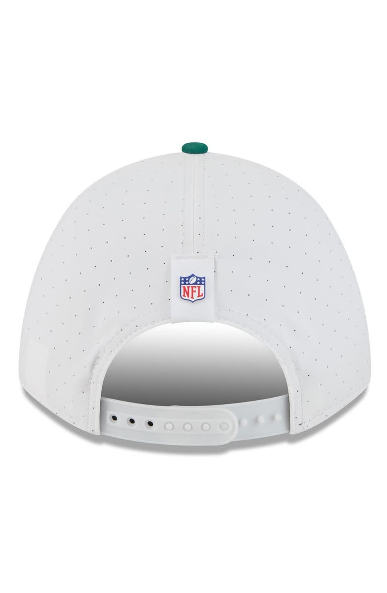 New Era Men's New Era  White/Green New York Jets 2025 NFL Training Camp A-Frame 9FORTY Adjustable Hat, Alternate, color, White