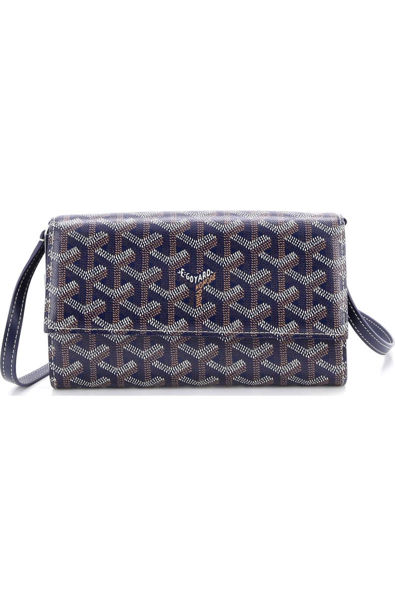 Pre-Owned Goyard Varenne Continental Wallet with Strap Coated Canvas, Main, color,