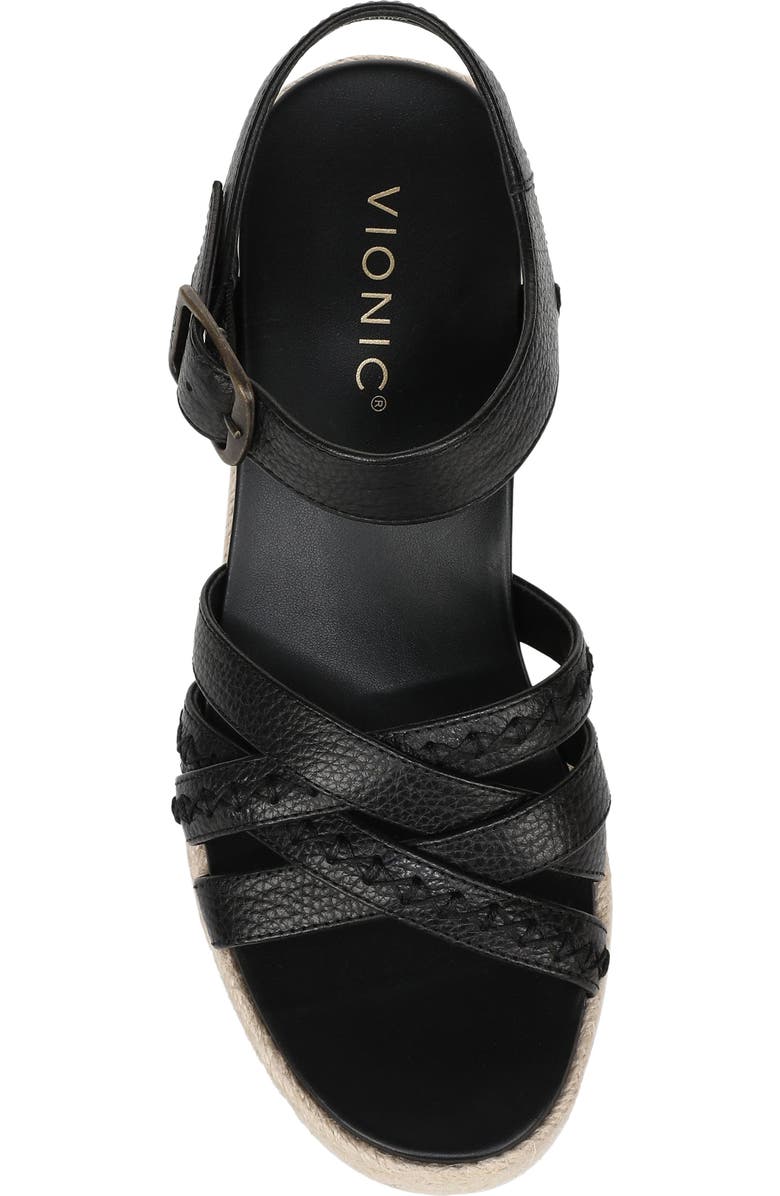Vionic Danal Platform Wedge, Alternate, color, Black