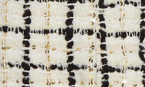 Valentino Check-pattern Tweed Jacket In Ivory/black