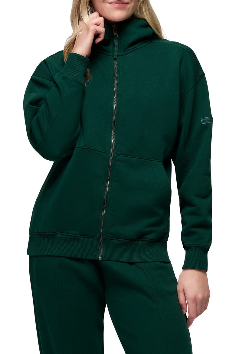 Dreamfleece Full Zip Hoodie, Main, color, ROOT GREEN