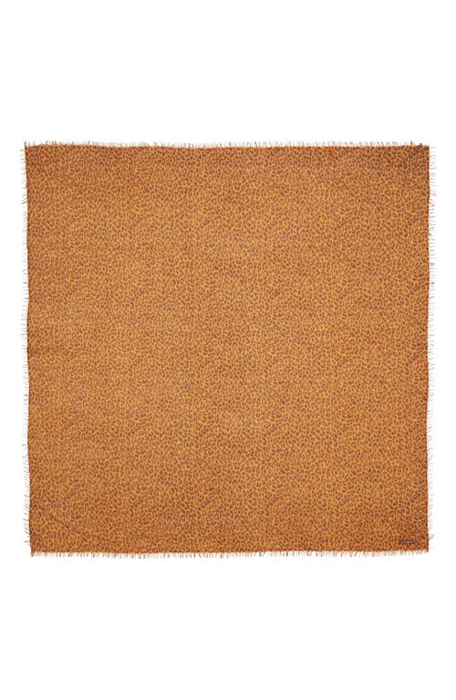 Isabel Marant Madicia Leopard Print Wool & Cashmere Scarf