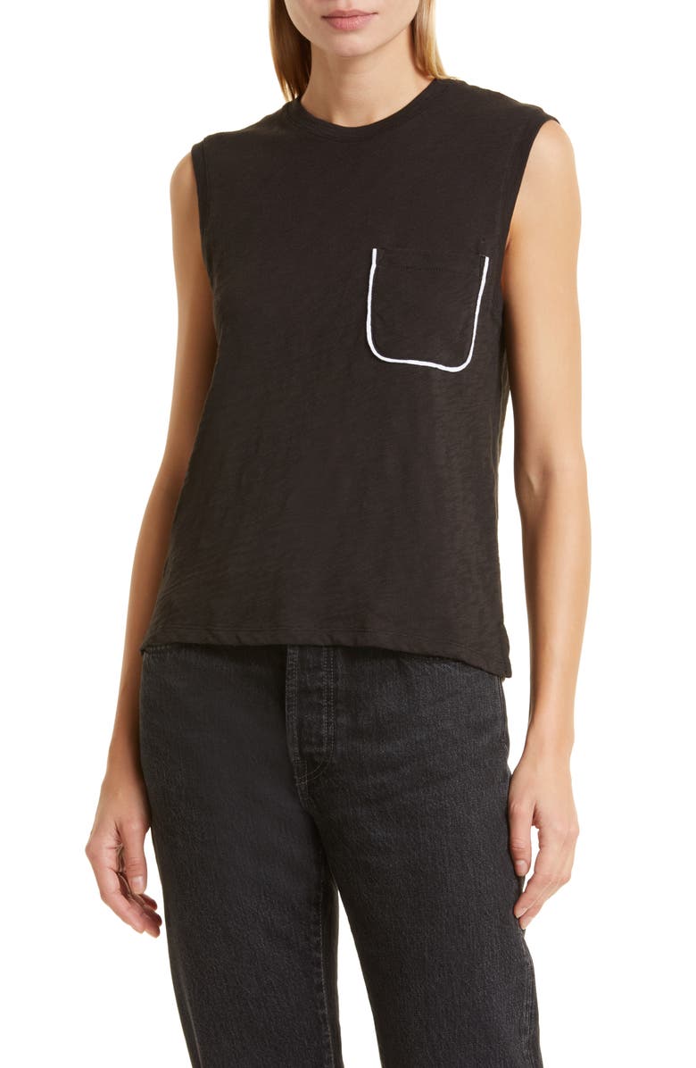 ATM Anthony Thomas Melillo Schoolboy Slub Cotton Jersey Tank, Main, color,