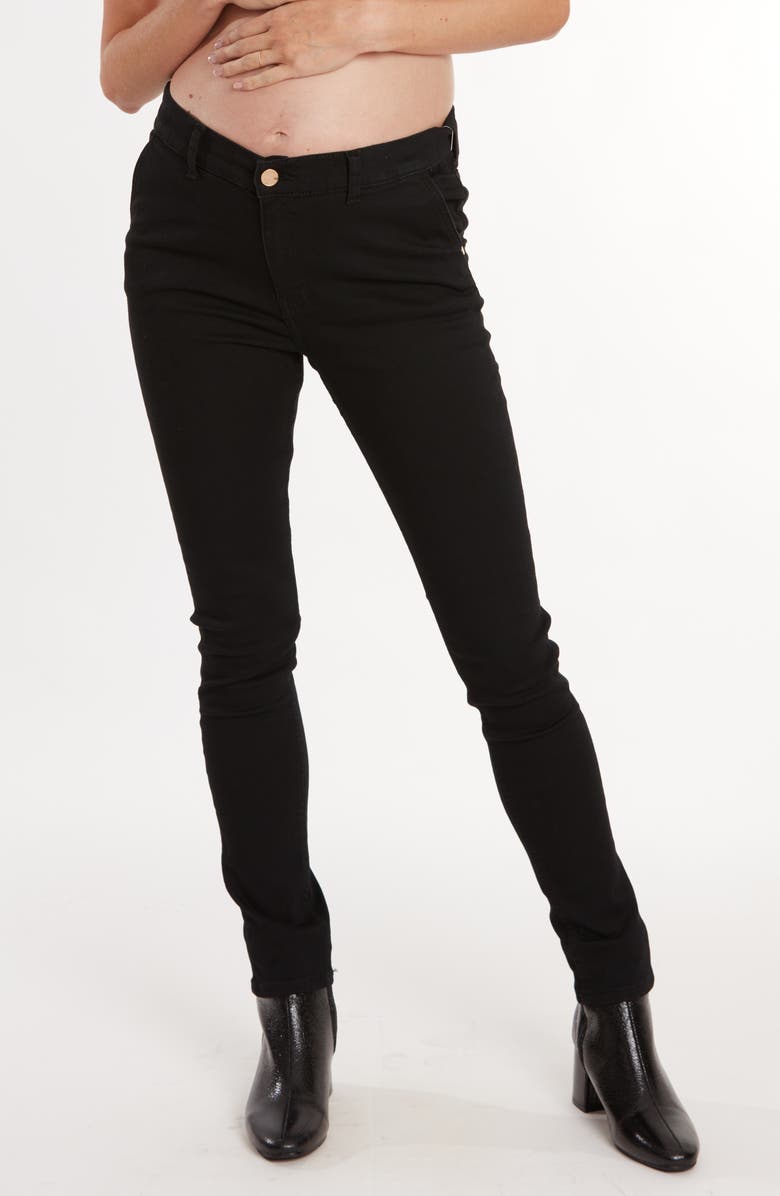 Cache Coeur Sharon Maternity and postpartum denim, Alternate, color, Black