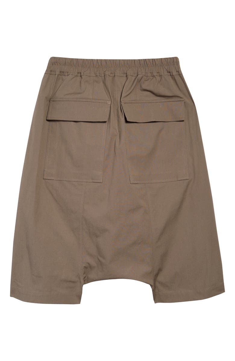 Rick Owens Pods Drop Crotch Shorts, Alternate, color, 