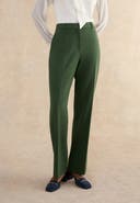HOBBS LONDON Bess High Waisted Straight Leg Trousers
