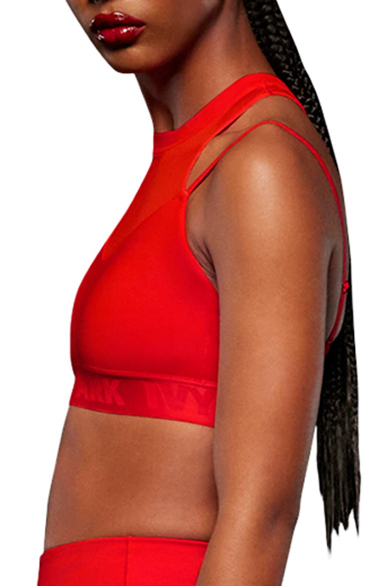 Layered Sports Bra, Alternate, color, RED