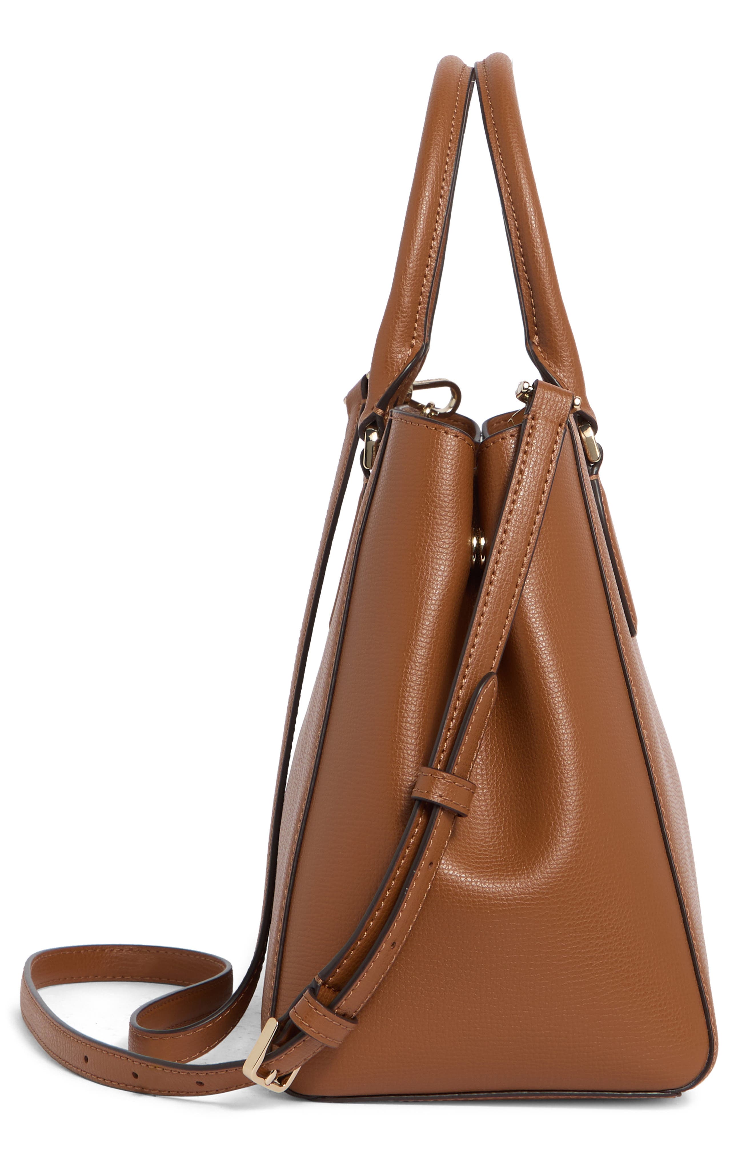 kristi satchel bag, Alternate, color, WARM GINGERBREAD