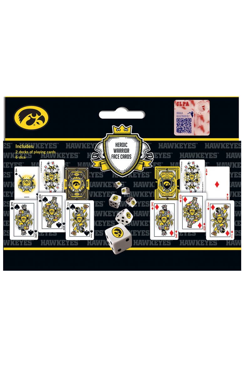 Iowa Hawkeyes Playing Cards & Dice, Alternate, color, Multicolor