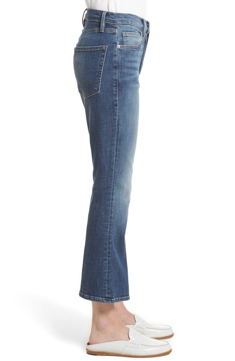 FRAME Le Crop Flare High Waist Jeans, Alternate, color, 