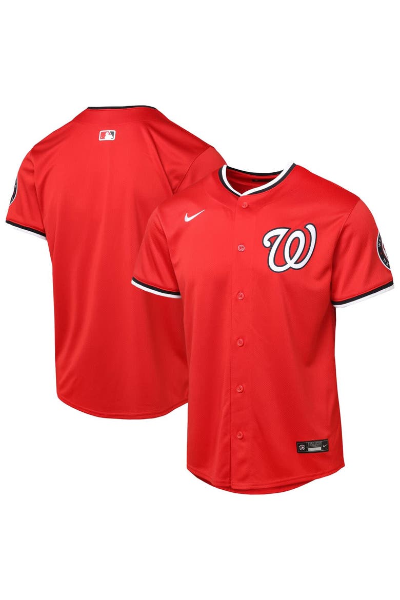 Youth Red Washington Nationals Alternate 2 Limited Jersey, Main, color, Red