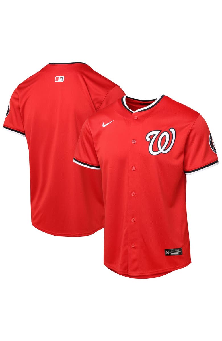 Nike Youth Red Washington Nationals Alternate 2 Limited Jersey, Main, color, Red