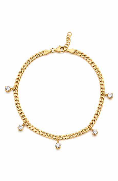 Curb Chain Charm Anklet