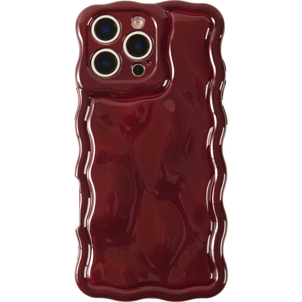 Auramma Meteorite Iphone 16 Pro Max Iphone Case In Burgundy