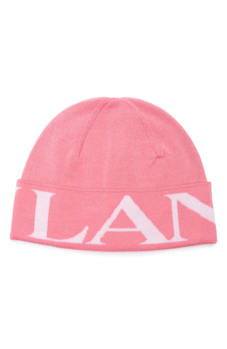 Lanvin Logo Wool Beanie, Main, color,