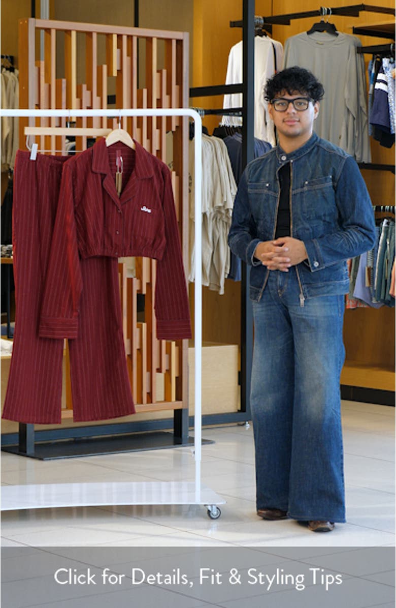 Elevated Flannel Crop Pajamas, sales video thumbnail