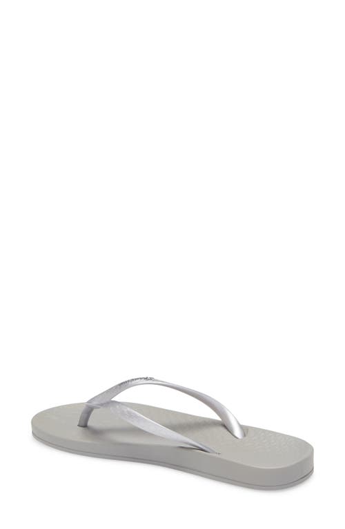 Ipanema 'ana' Flip Flop In Grey/silver