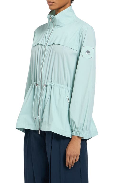 Moose Knuckles Labelle Water Repellent Ripstop Jacket In Tide