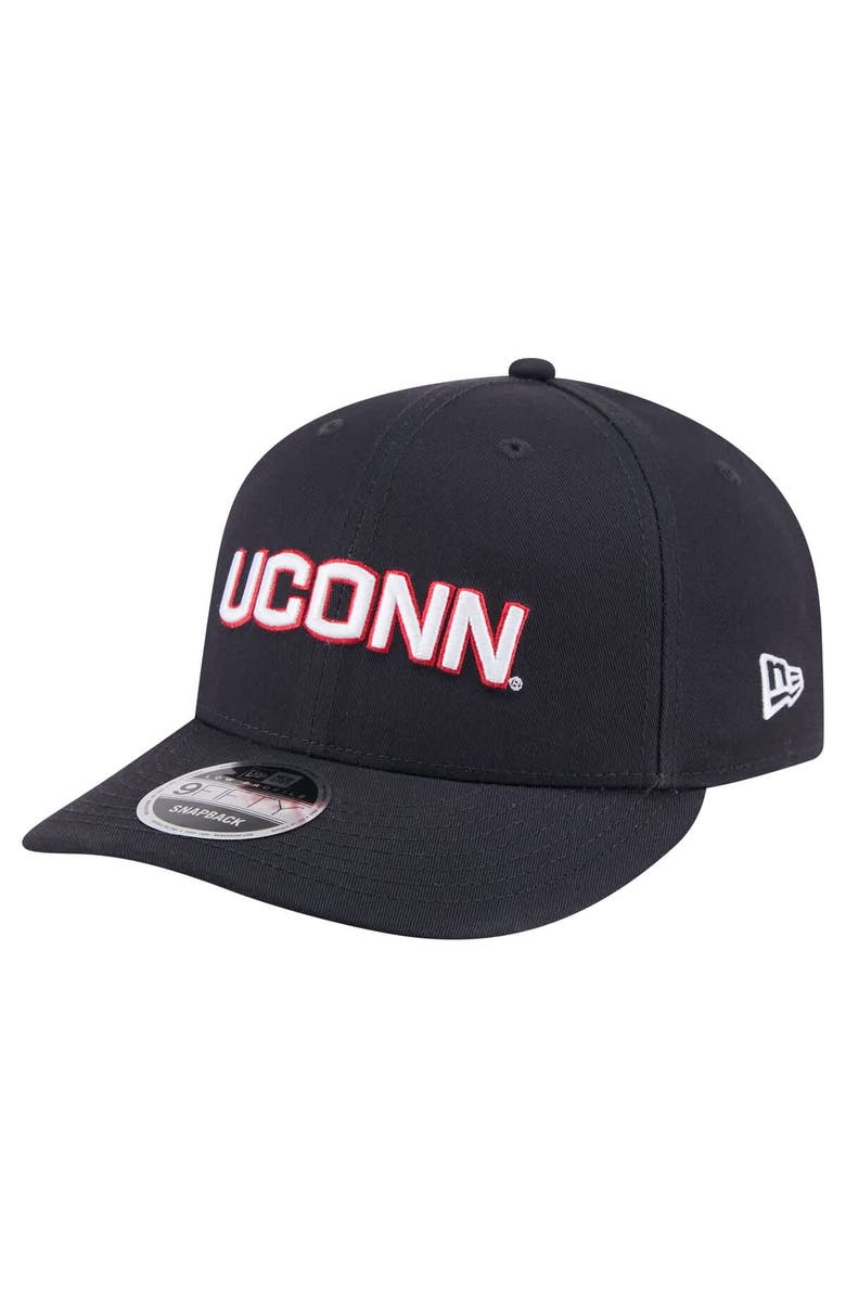 New Era Men's New Era Navy UConn Huskies Low Profile 9FIFTY Snapback Hat, Main, color, 