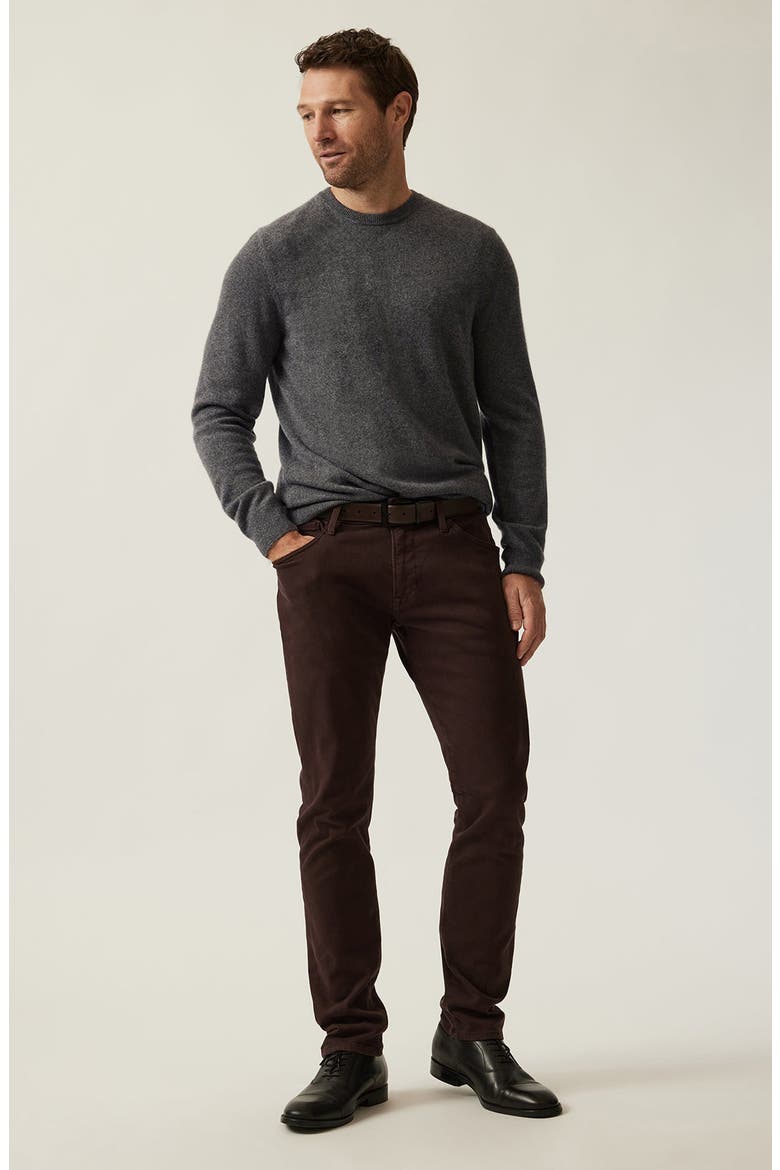Cashmere, Silk & Wool Crewneck Sweater, Alternate, color, CHARCOAL