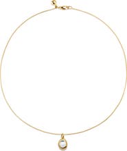 Monica Vinader Birthstone Locket Necklace