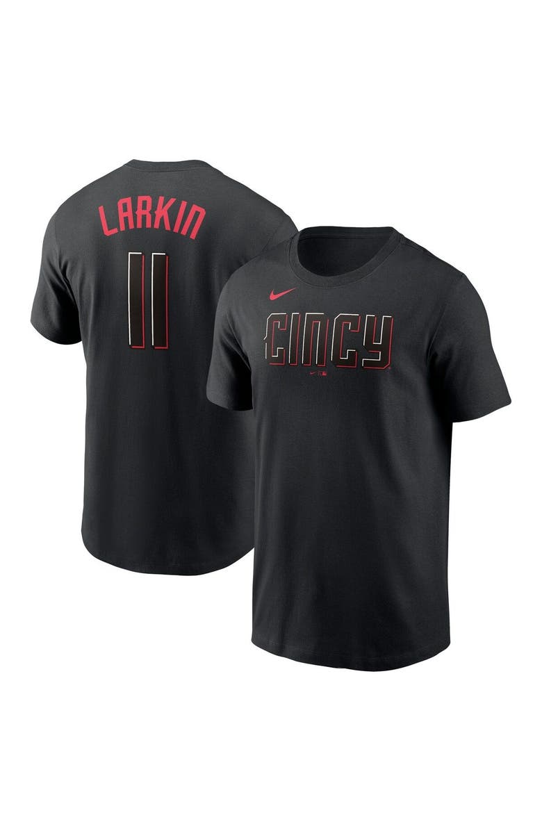 Nike Men's Nike Barry Larkin Black Cincinnati Reds City Connect Name & Number T-Shirt, Main, color, 
