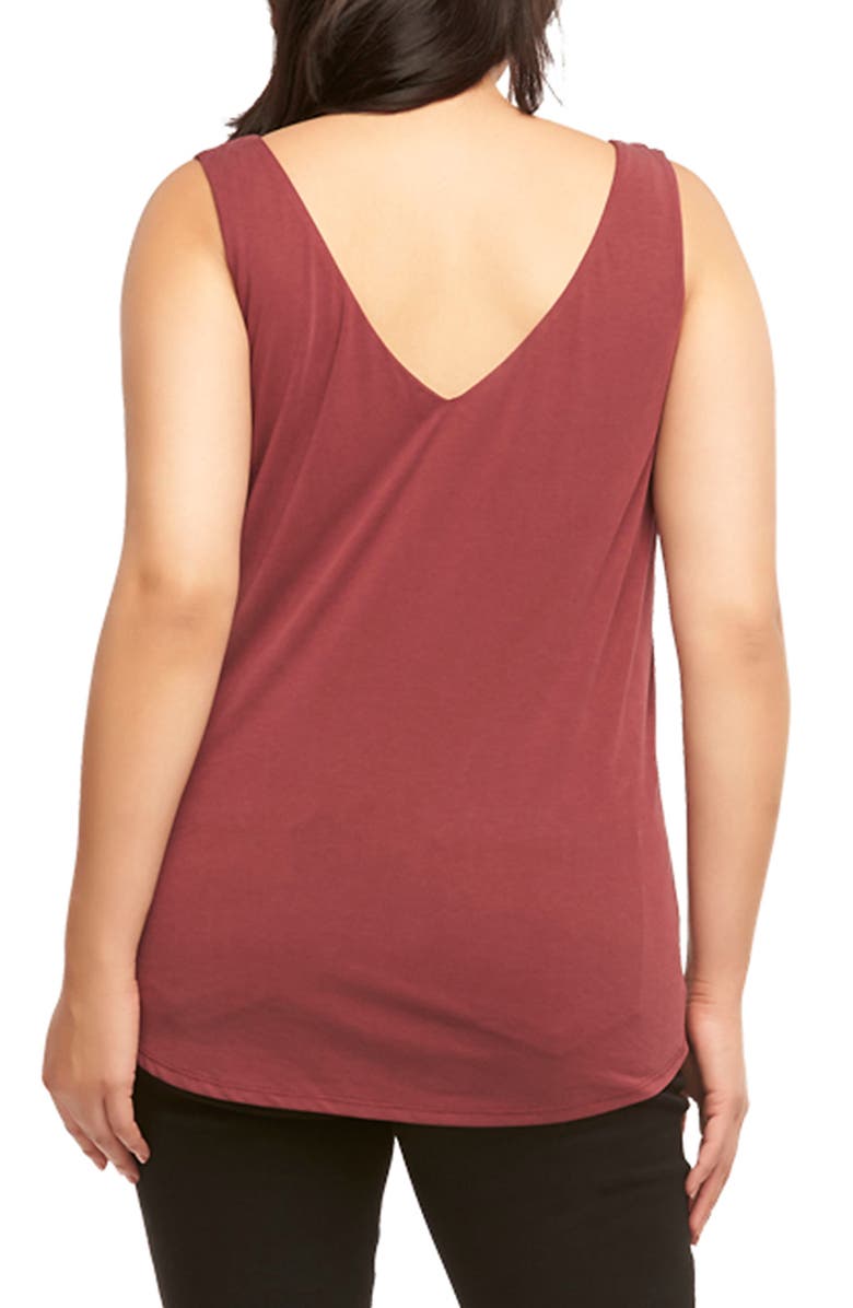 Tart Celestia Stretch Tank, Alternate, color, Tawny Port