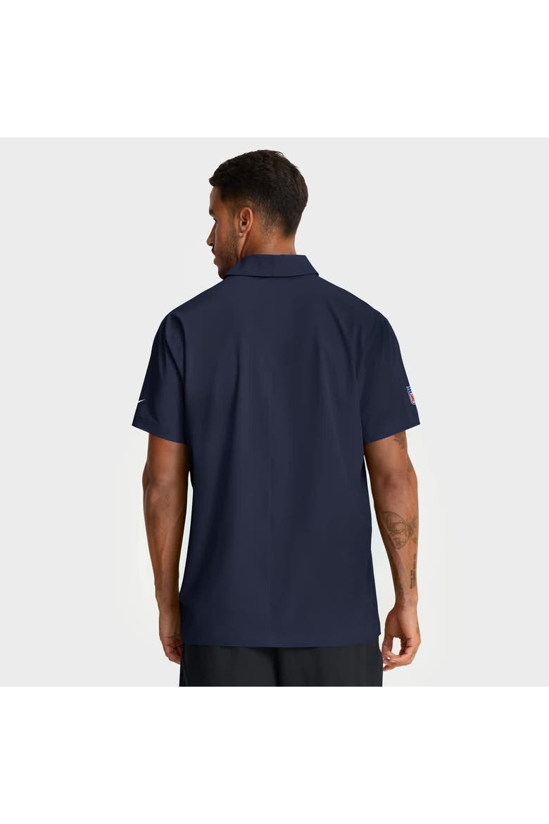 Men's Nike Navy Denver Broncos Sideline City Pride Woven Performance Polo, Alternate, color, Navy