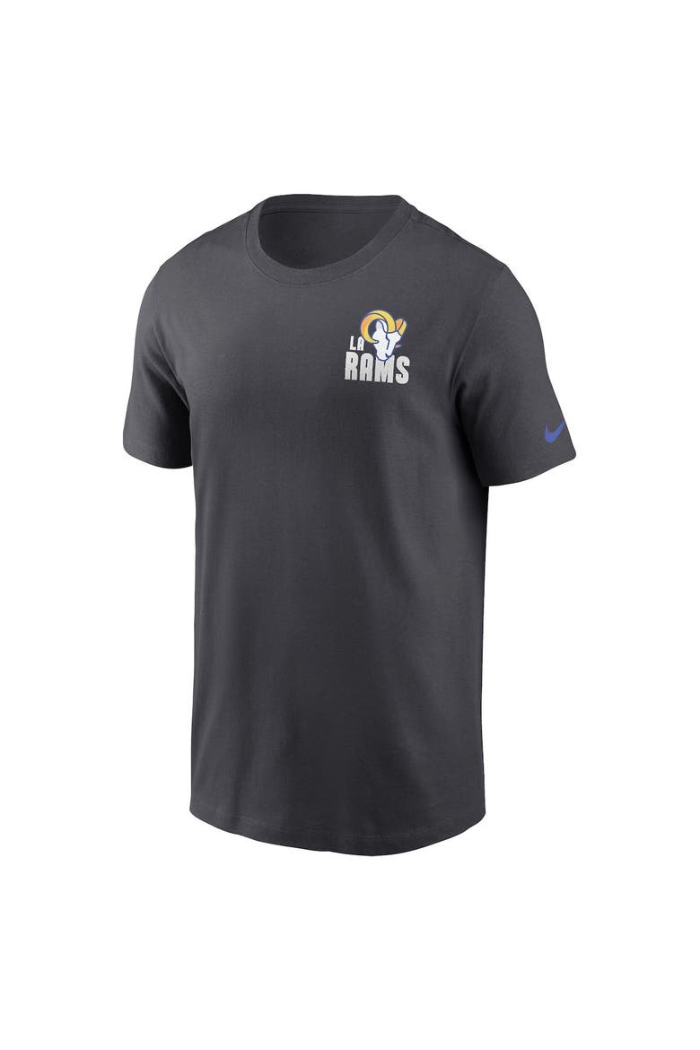 Men's Nike Anthracite Los Angeles Rams Blitz Essential T-Shirt, Alternate, color, Anthracite